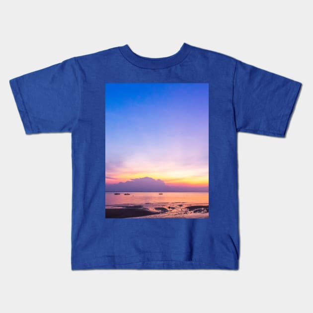 Malaysia seascape Kids T-Shirt by cloudart2868